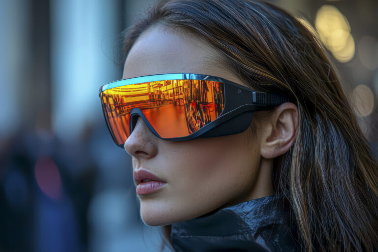 Gafas de sol con inspiración futurista: líneas raras, cortes y transparencias